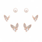 Load image into Gallery viewer, Secret Garden Pearl &amp; Crystal Stud Set
