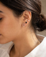 Load image into Gallery viewer, Noir &amp; Radiance Geometric Stud Set
