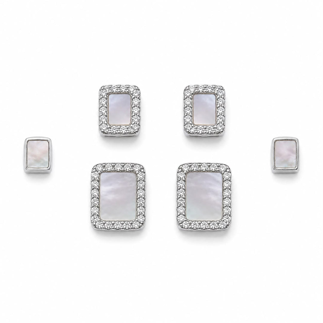 Pearlescent Horizon Stud Set