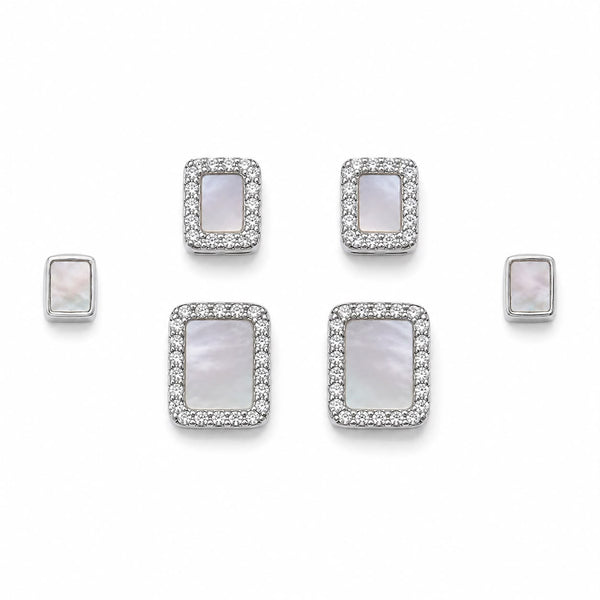 Pearlescent Horizon Stud Set