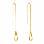 Load image into Gallery viewer, Aura Open-Teardrop Threader Earrings
