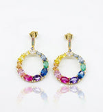 Load image into Gallery viewer, Aurora Prism Halo Earrings
