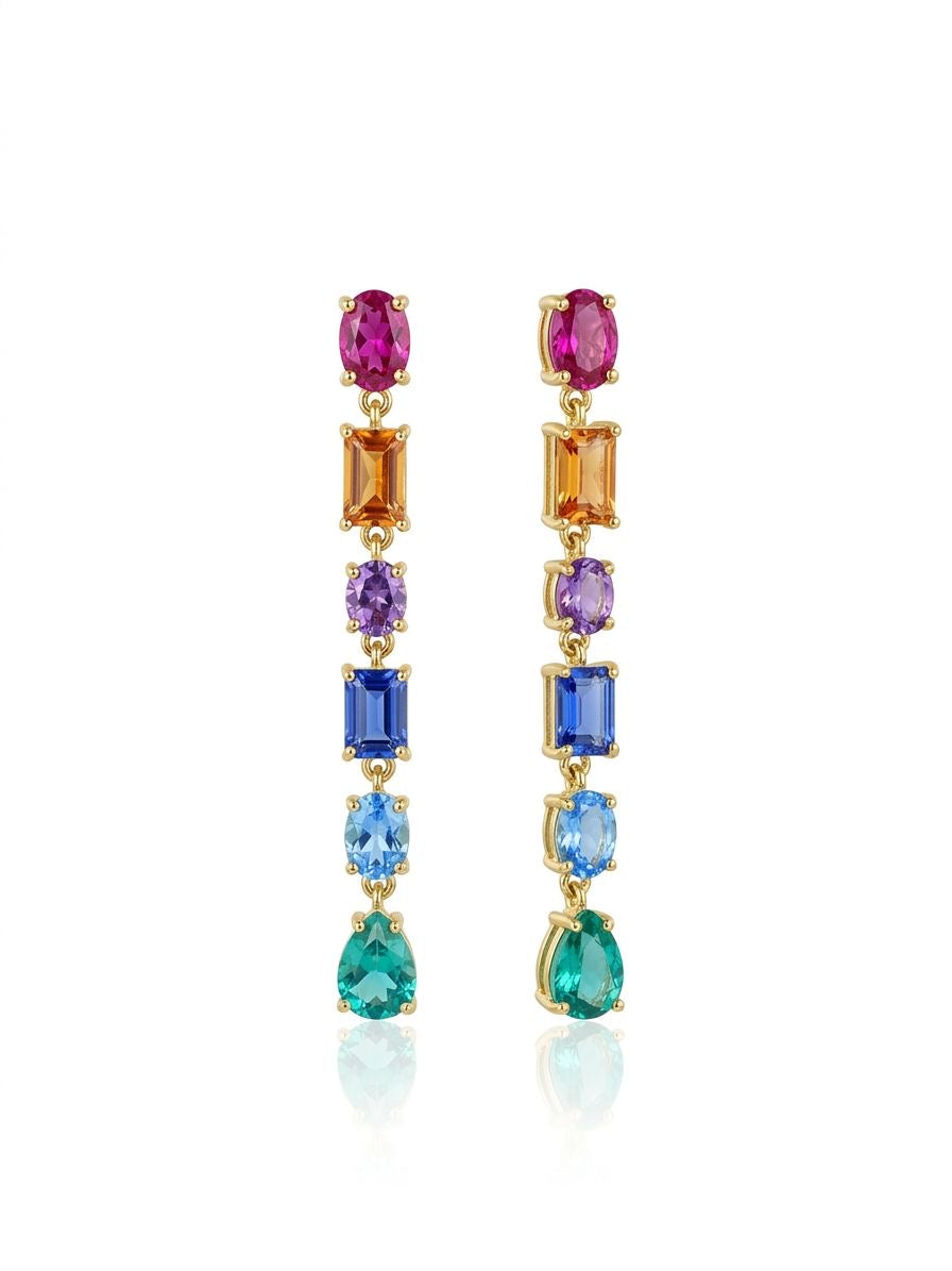 Prism Cascade Drop Earrings