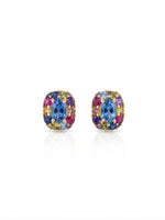 Load image into Gallery viewer, Azure Bloom Stud Earrings
