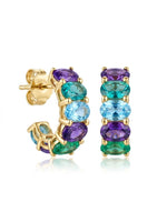 Load image into Gallery viewer, Ocean Mist Luxe Hoops
