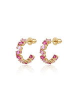 Load image into Gallery viewer, Rosé Bloom Luxe Hoops
