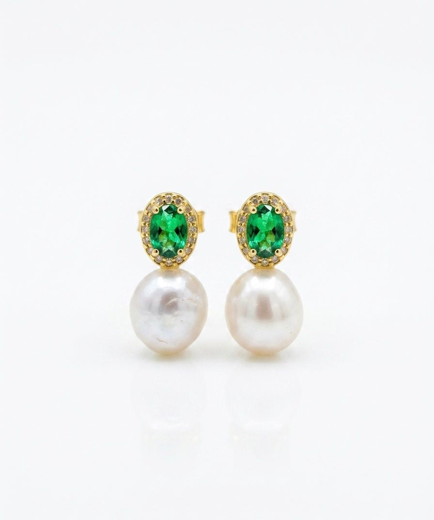 Emerald Tide Pearl Drops