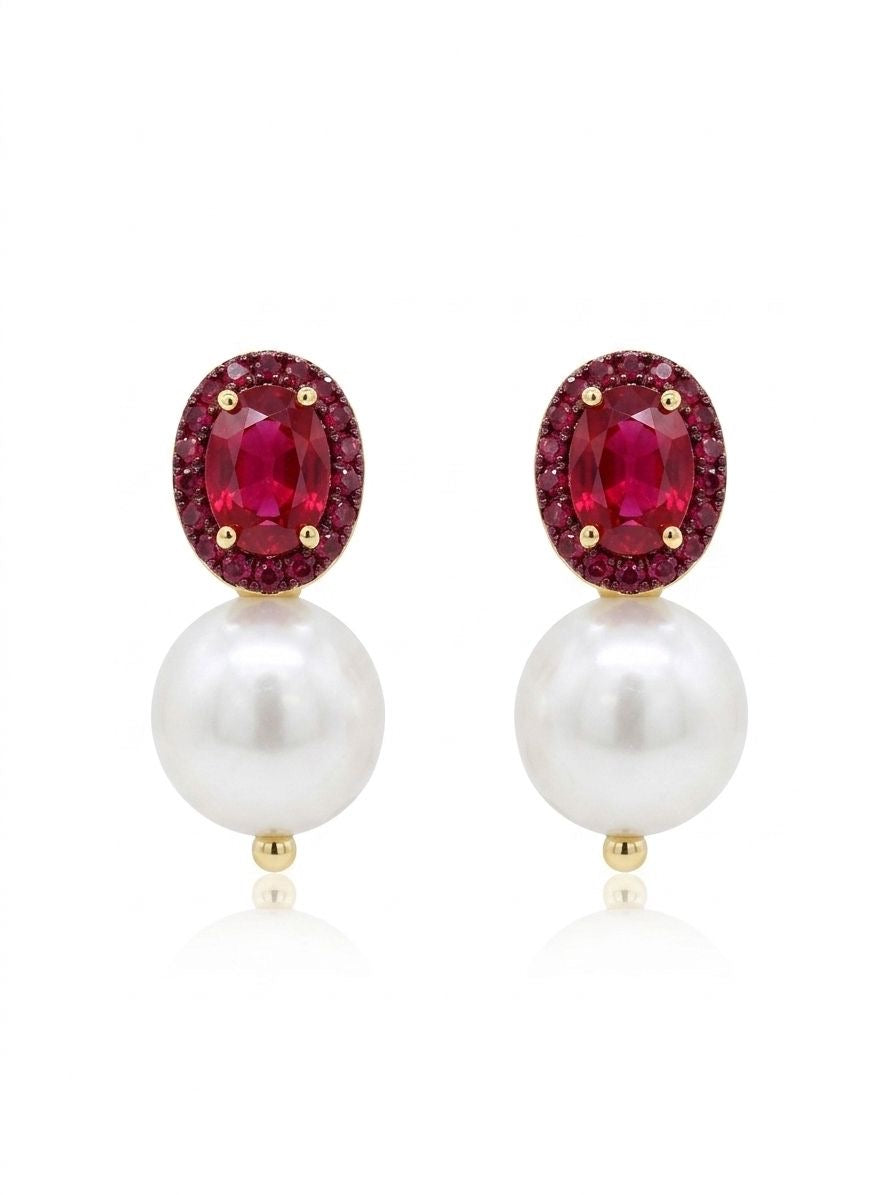 Ruby Moon Pearl Drops