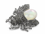 Load image into Gallery viewer, Vintage Luminescent Beetle Brooch
