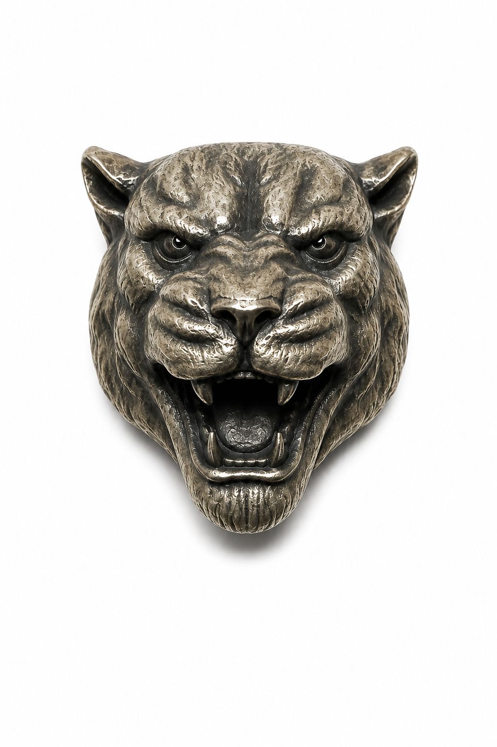 Roaring Apex Antique Silver Brooch
