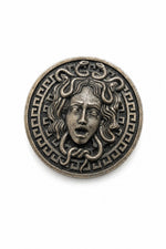 Load image into Gallery viewer, Gorgon's Gaze: Antique Medusa Statement Brooch

