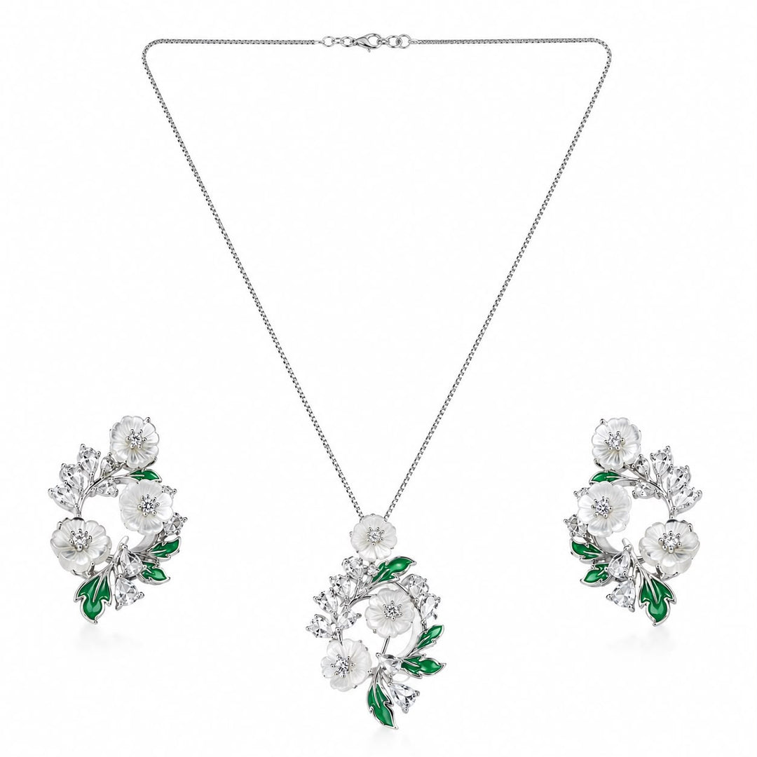 Enchanted Blossom & Vine Pendant Set