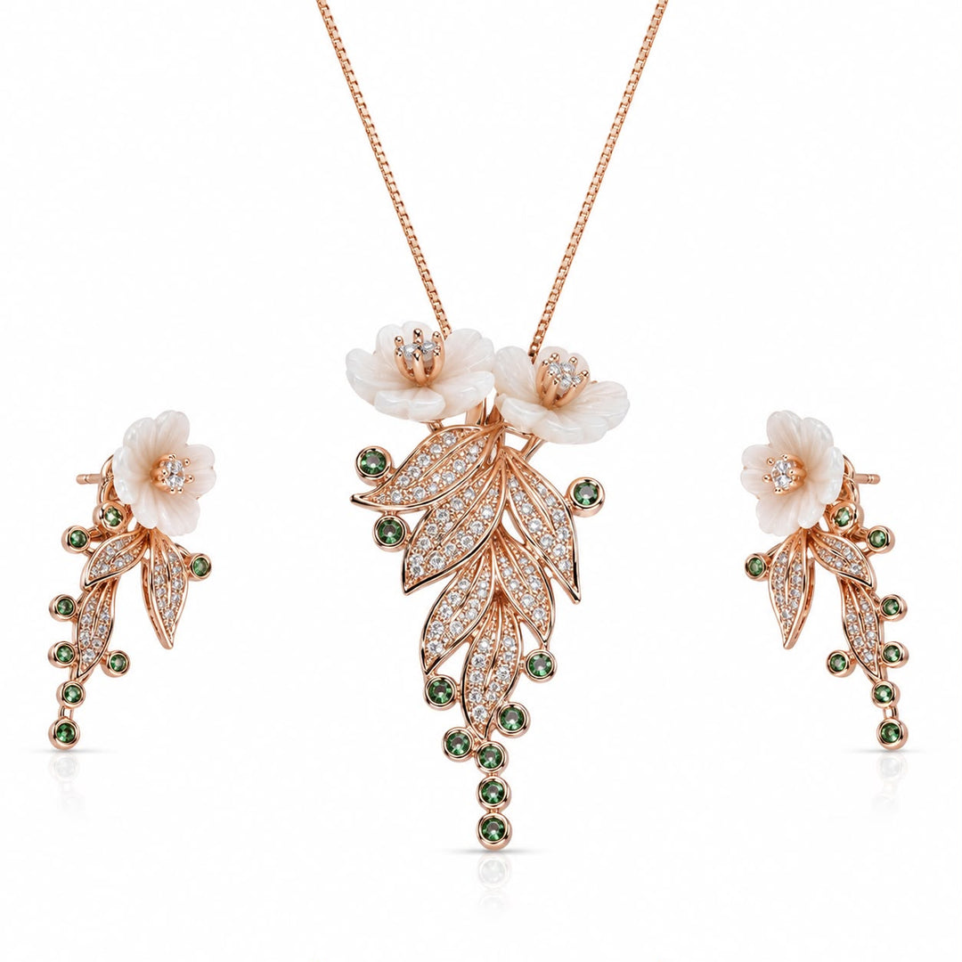Blooming Flora Cascade Pendant Set