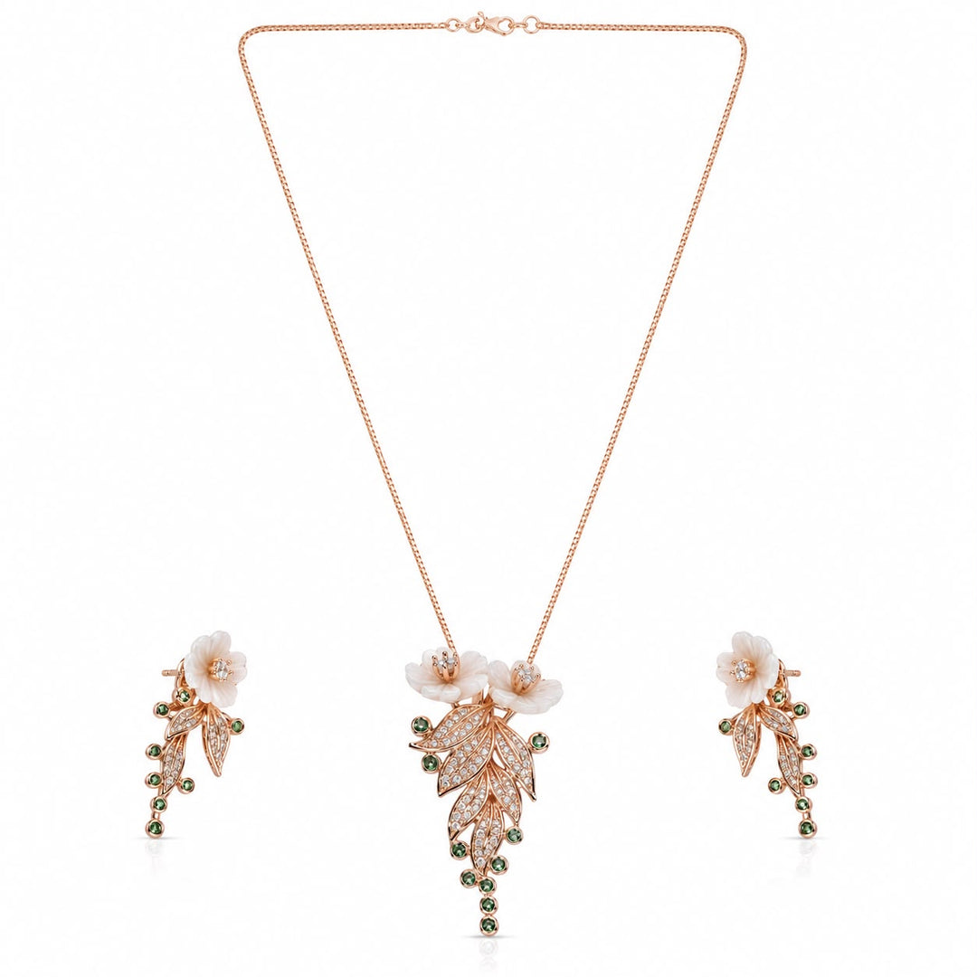 Blooming Flora Cascade Pendant Set