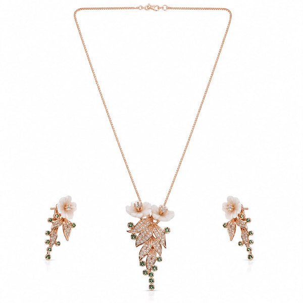Blooming Flora Cascade Pendant Set