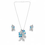 Load image into Gallery viewer, Royal Bird Enamel &amp; Pearl Pendant Set
