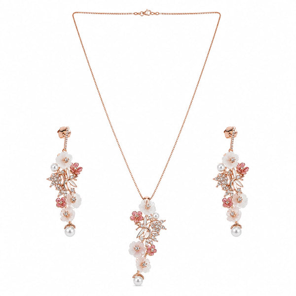 Enchanted Garden Cascade Pendant & Earring Set