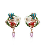 Load image into Gallery viewer, Garden Floral Pendant &amp; Earring Set
