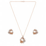 Load image into Gallery viewer, Blush Blossom &amp; Butterfly Enchanted Pendant Set
