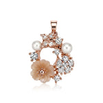 Load image into Gallery viewer, Blush Blossom &amp; Butterfly Enchanted Pendant Set
