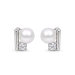 Load image into Gallery viewer, Modern Muse Pearl &amp; Geometric Bar Pendant Set
