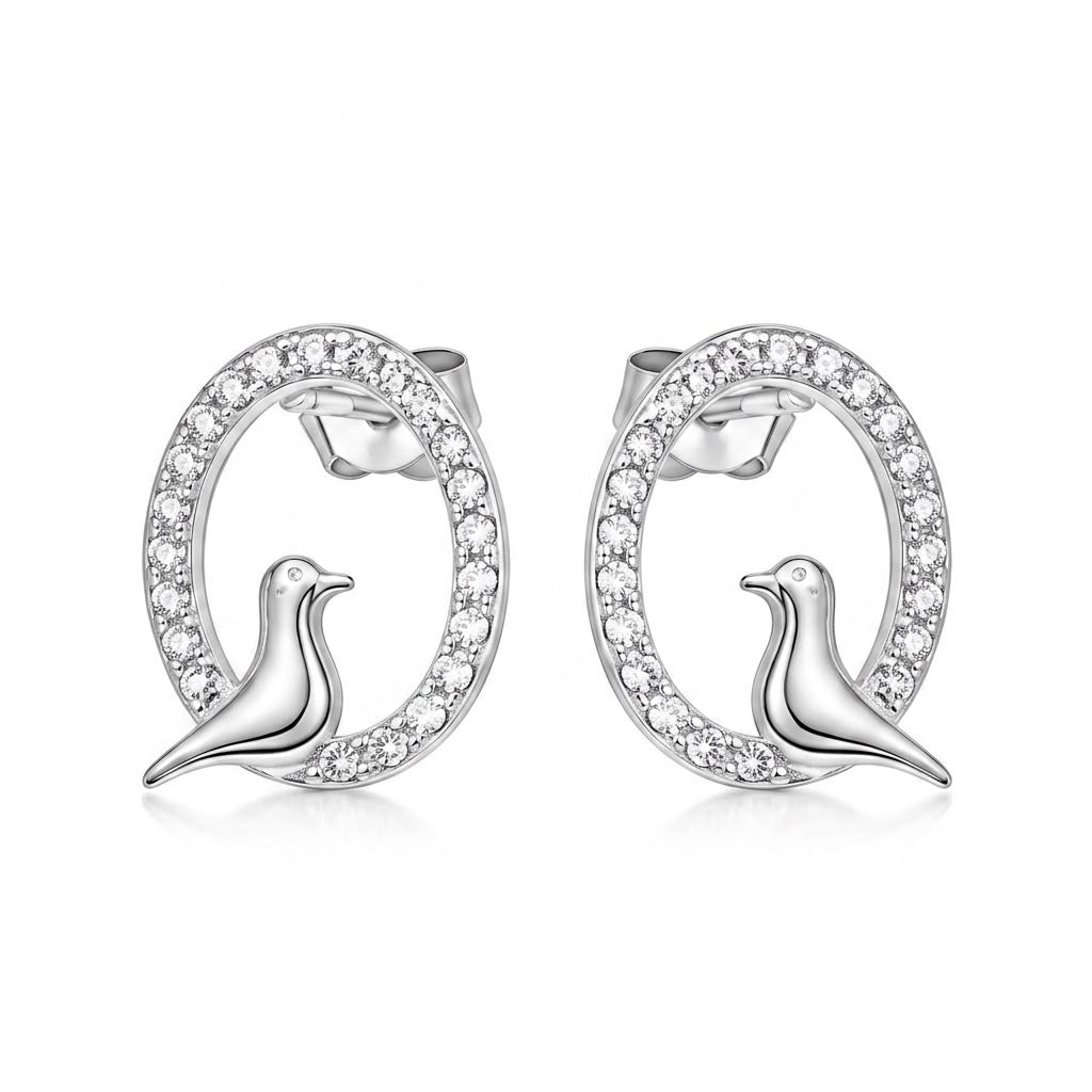 Lovebird Serenade Pendant & Earring Set