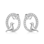 Load image into Gallery viewer, Lovebird Serenade Pendant &amp; Earring Set
