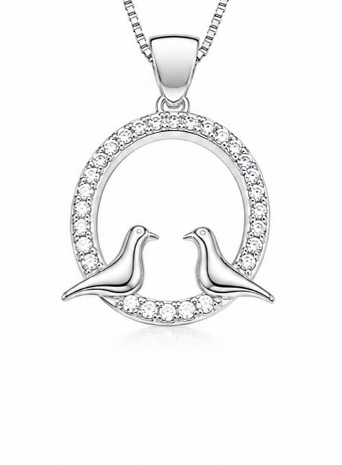 Lovebird Serenade Pendant & Earring Set