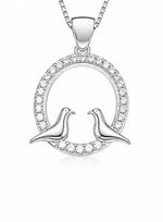 Load image into Gallery viewer, Lovebird Serenade Pendant &amp; Earring Set
