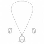 Load image into Gallery viewer, Lovebird Serenade Pendant &amp; Earring Set
