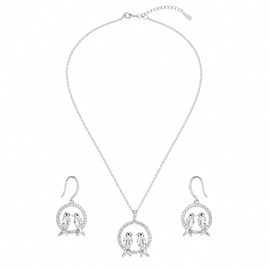 Eternal Lovebirds Pendant Set