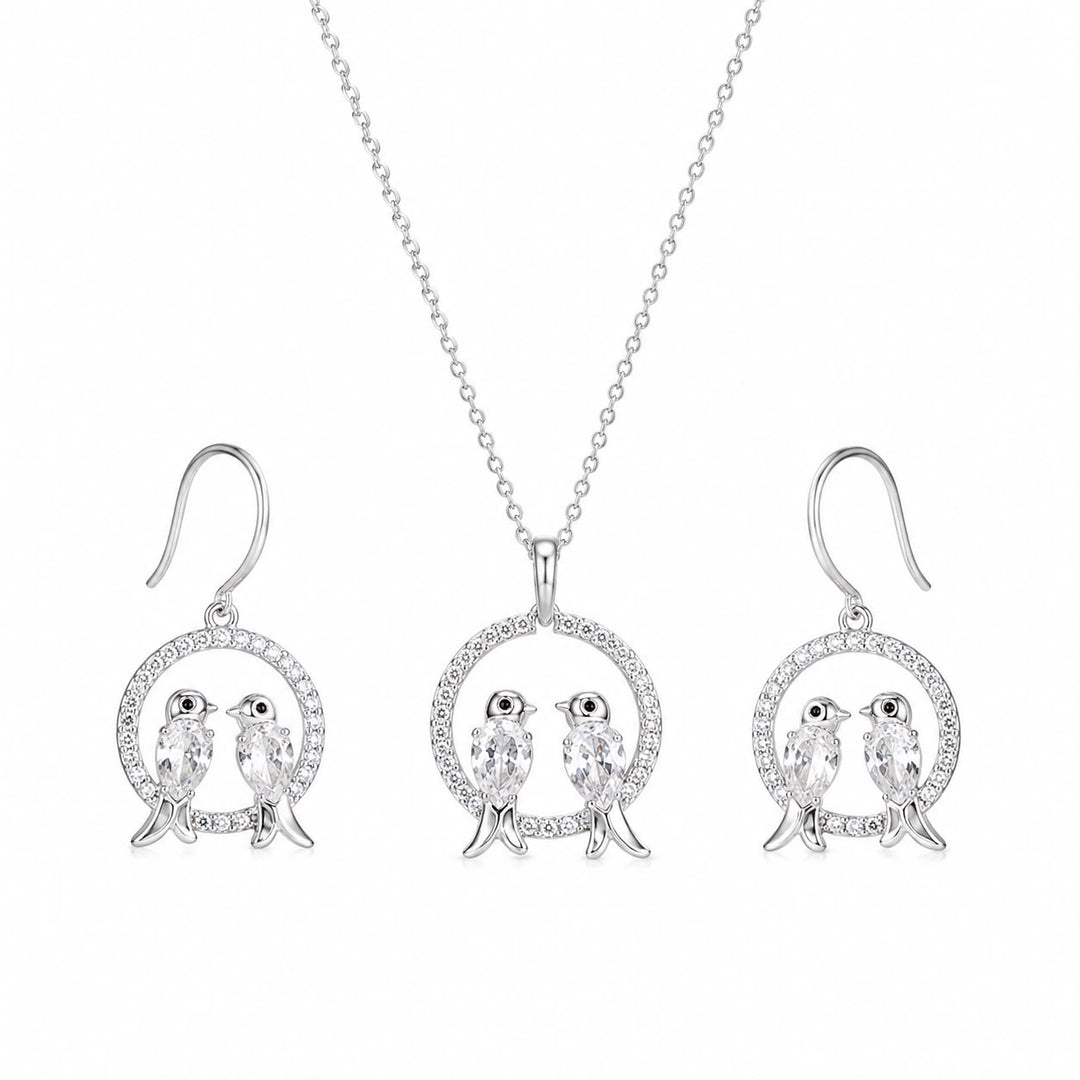 Eternal Lovebirds Pendant Set