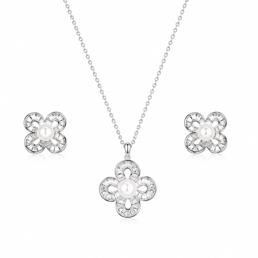 Radiant Bloom Pearl Set