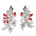 Load image into Gallery viewer, Majestic Blossom Peacock Pendant Set
