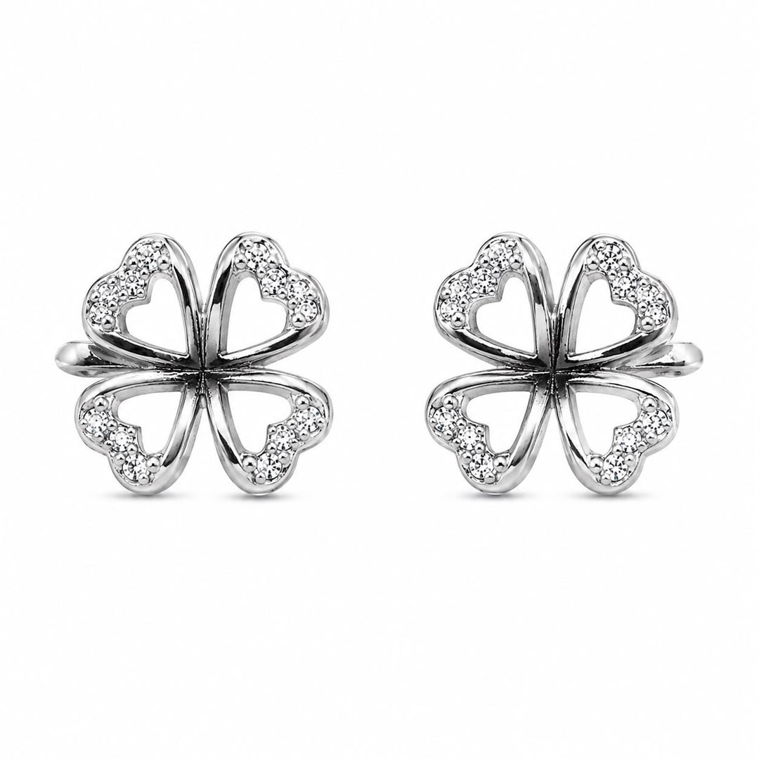 Luminescent Clover Pendant & Earring Set