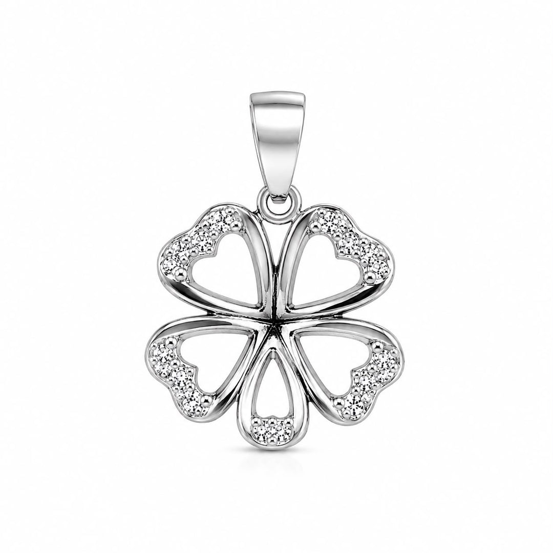 Luminescent Clover Pendant & Earring Set