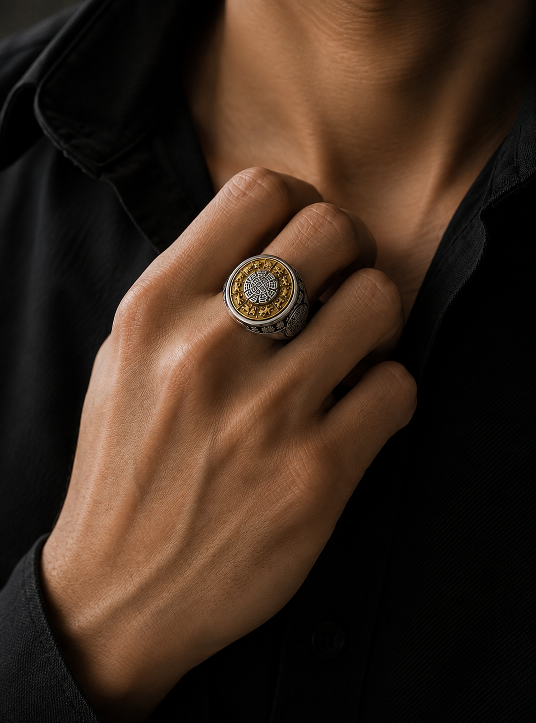 Royal Mandala signet Ring