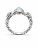 Load image into Gallery viewer, Obsidian Crest Band Ring
