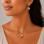 Load image into Gallery viewer, Moonlit Leaf Pendant Set

