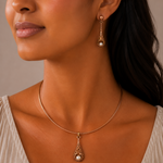 Load image into Gallery viewer, Pearl Cascade Pendant Set
