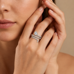 Load image into Gallery viewer, Aria Coiled Pear &amp; Pavé Statement Ring
