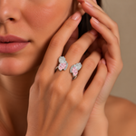 Load image into Gallery viewer, Lumina "Crushed Ice" Butterfly Ring Set

