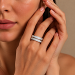 Load image into Gallery viewer, Horizon Parallel Baguette Open Ring
