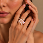 Load image into Gallery viewer, Rose Gold Enchanted Garden Cocktail Ring
