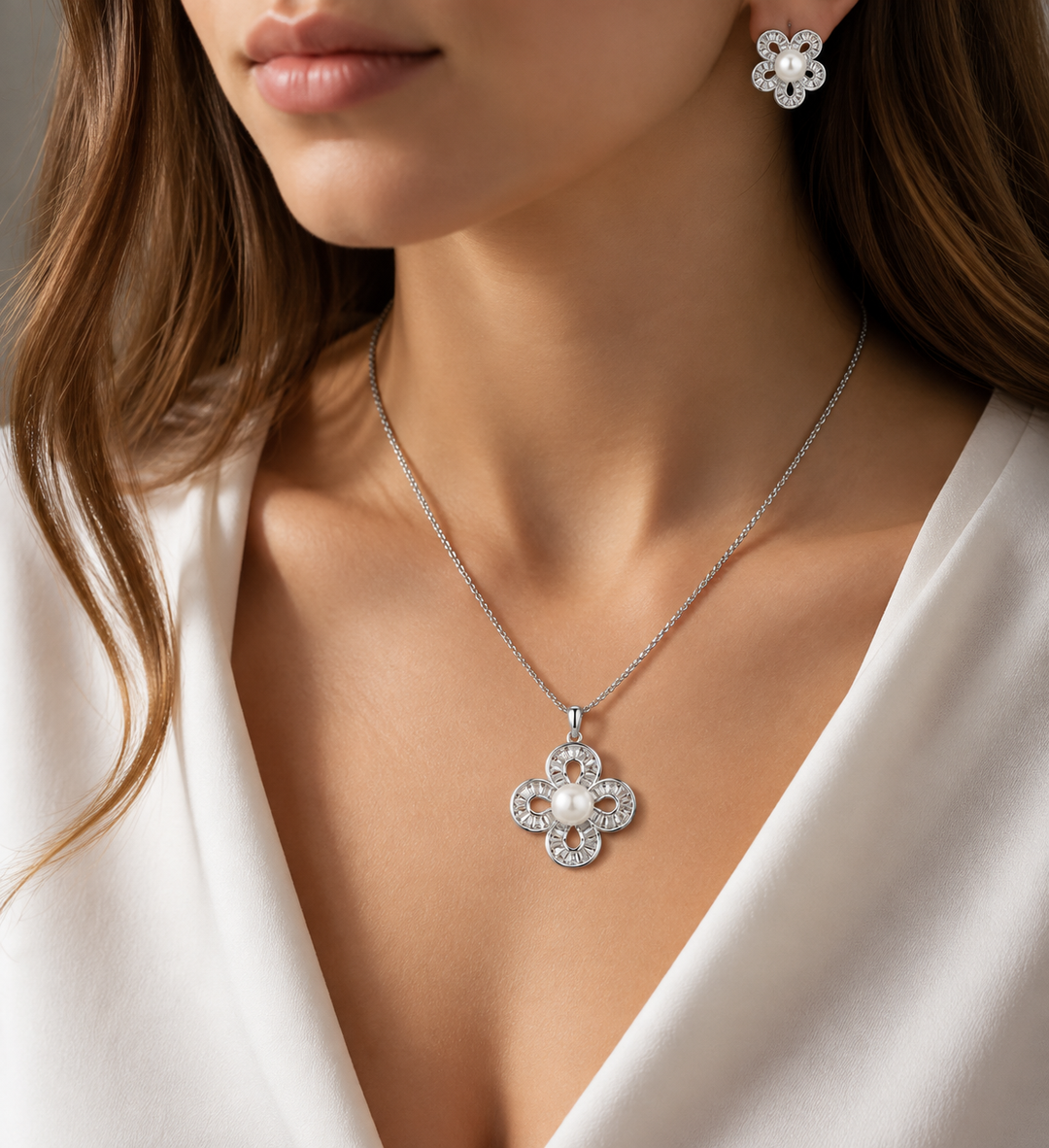 Radiant Bloom Pearl Set