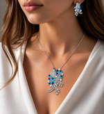 Load image into Gallery viewer, Royal Bird Enamel &amp; Pearl Pendant Set
