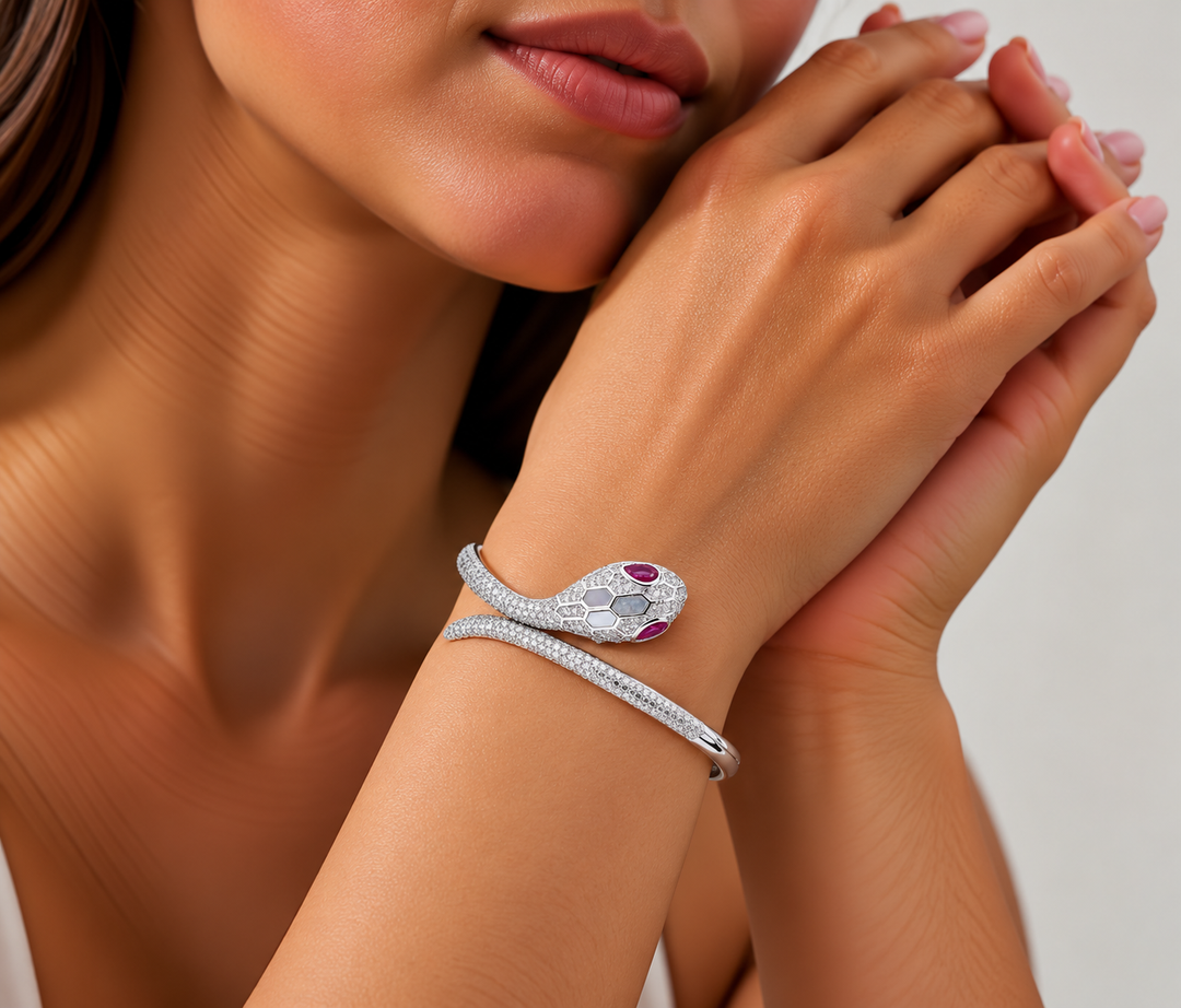 Empress Serpent Pavé Bracelet