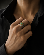 Load image into Gallery viewer, Royal Lotus Spinner Ring
