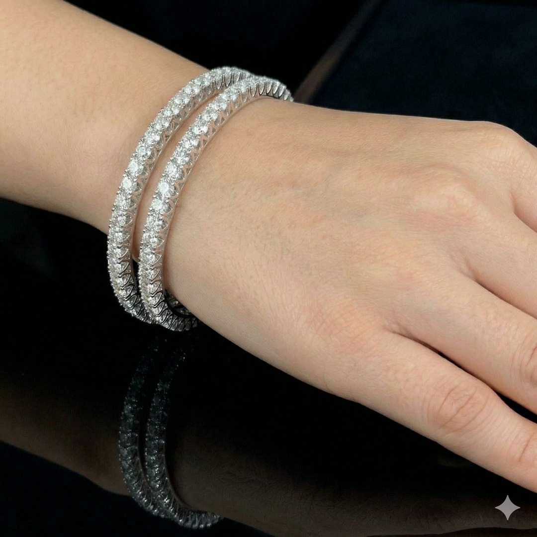 Celestia Luxe Diamond Eternity Bangles