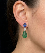 Load image into Gallery viewer, Azure Verde Drop Earrings
